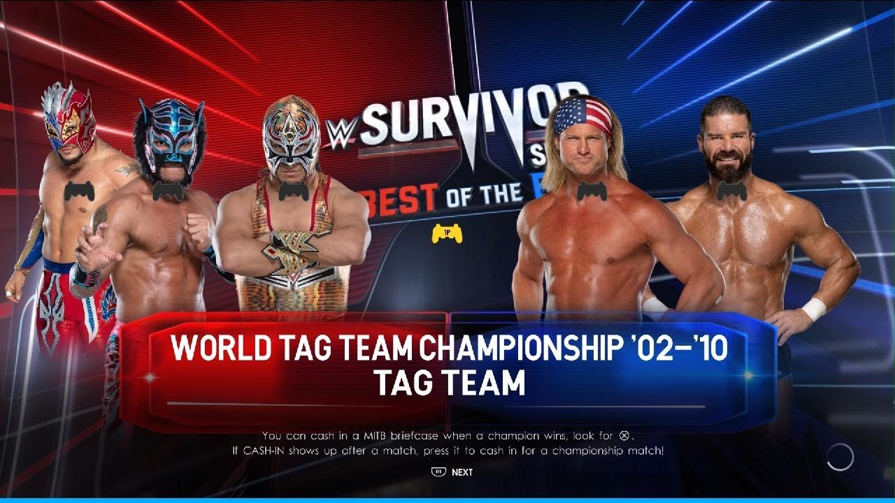 WWE 2K22 - Lucha House Party vs The Dirty Dawgs - World Tag Team Championship Match