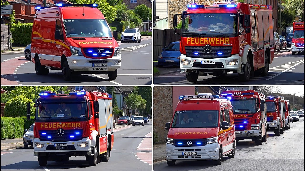 [Überörtliche Hilfeleistung & Feuer SOS 🔥🚒] ● FEUERWEHR STOLBERG ● Einsatzfahrten zu div. Einsätzen