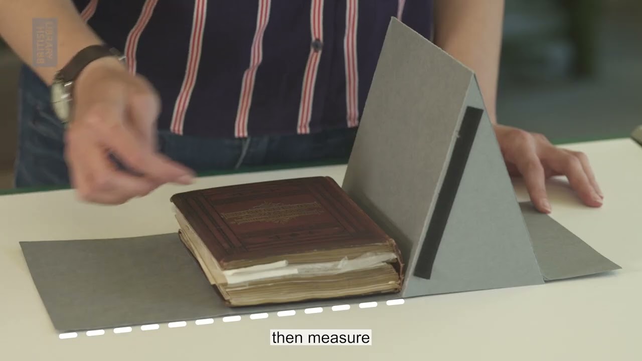 Conservation: Making a book support or cradle