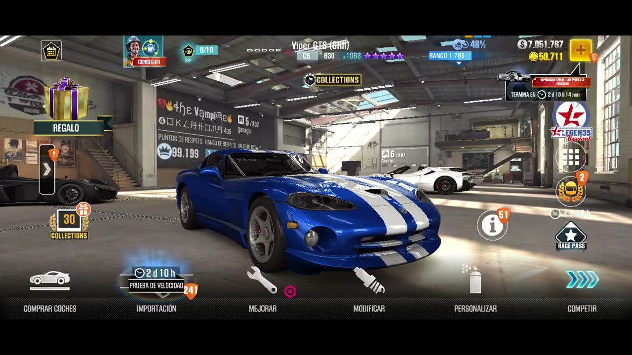 VIPER GTS SRll.ROMPE DINAMÓMETROS. NADIE TE GANARÁ ONLINE CSR2.
