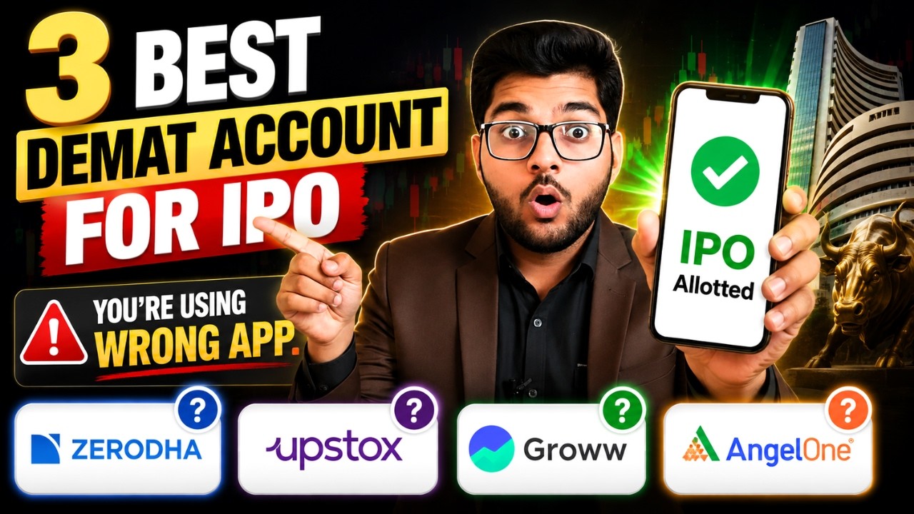 3 Best Demat Account For IPO In 2026 🚨 Best Broker For IPO Allotment | Best App