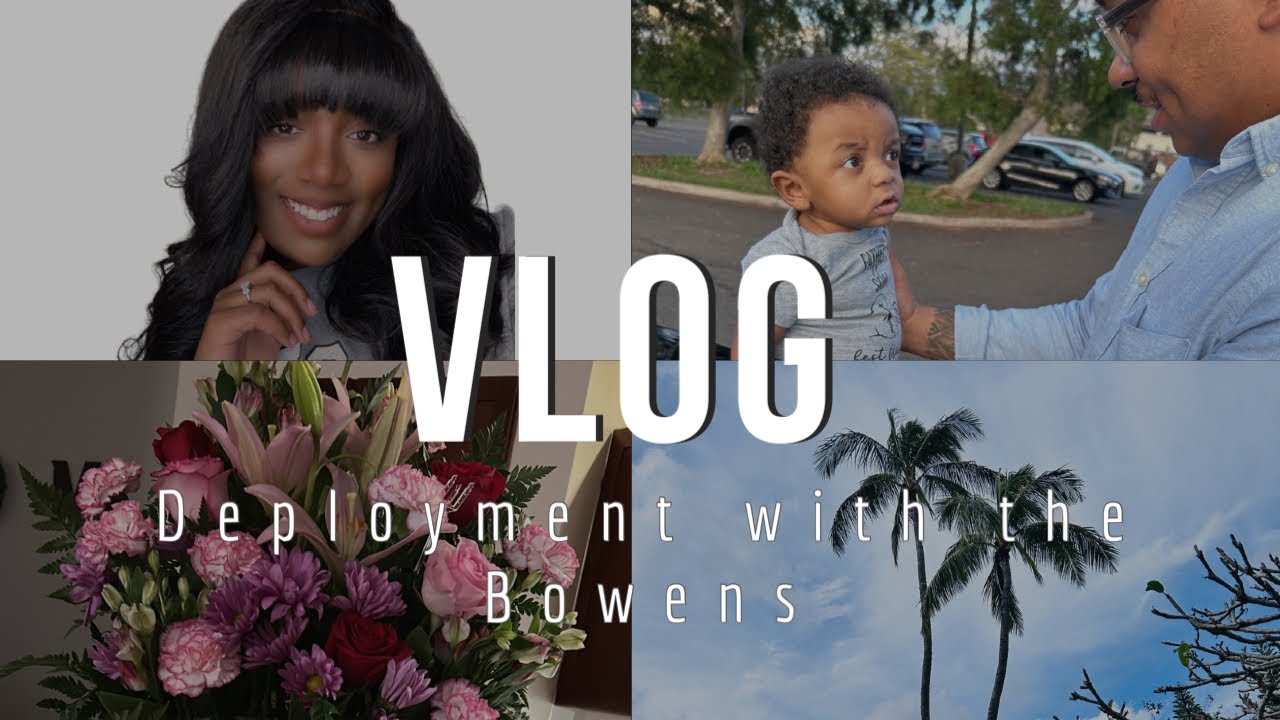 VLOG: Deployment w. The Bowens- Watch my Husband Deploy + Special Delivery