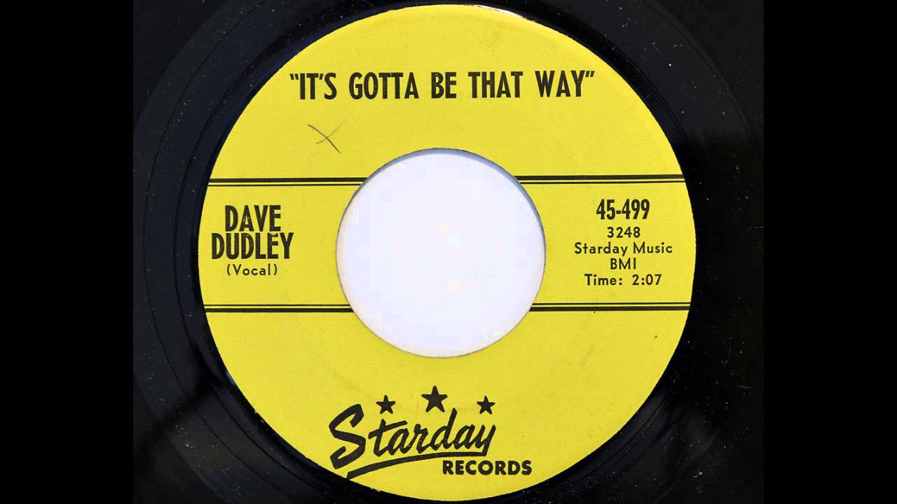 Dave Dudley - It's Gotta Be That Way (Starday 499) [1960 rockabilly]