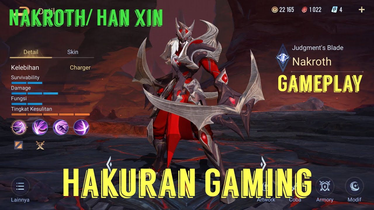Gameplay Nakroth Arena of Valor/ Han Xin King of Glory - 02