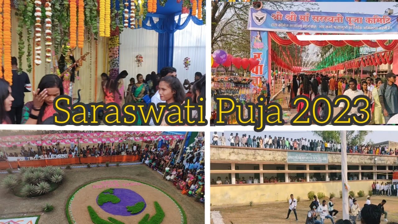 Saraswati Puja Vlog || Happy Republic Day || Tata College Chaibasa