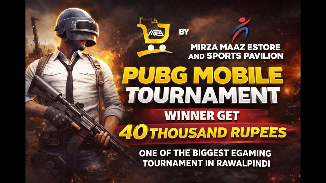 PUBG MOBILE TOURNAMENT BY MIRZA MAAZ || BIGGEST EGAMING TOURNAMENT RAWALPINDI 