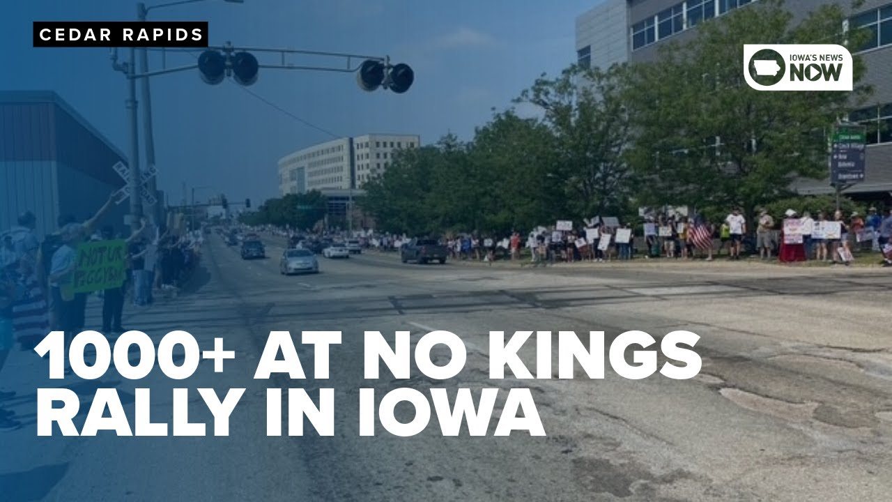 No Kings rally in Cedar Rapids