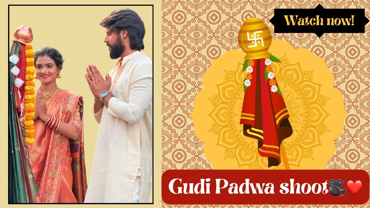 Gudi Padwa Festive Shoot🎥 with My Husband ||Traditional Maharashtrian Celebration ✨