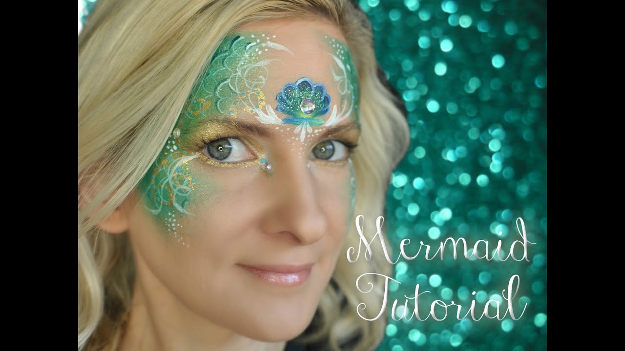 Mermaid Face Painting / Makeup Tutorial