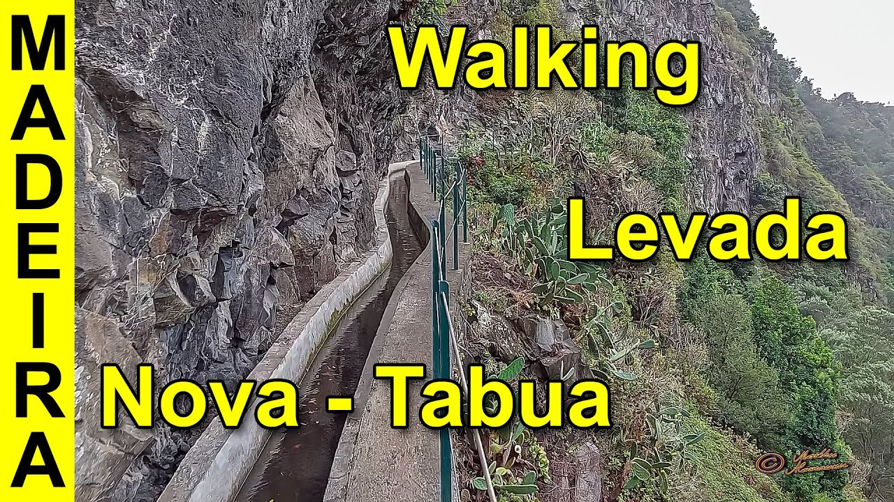 Madeira, Levada walks. Walking Levada Nova - Tabua. 079.