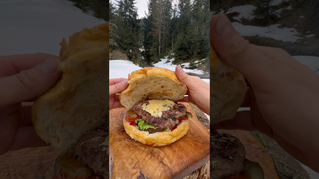 Double XXL Hamburger 🍔 / Cooking Double XXL Hamburgers