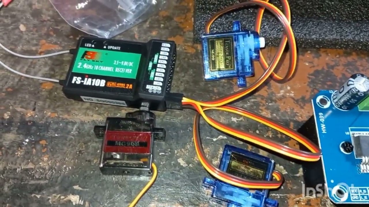 Flysky fs-i6x tx-rx with BTS7960B module 