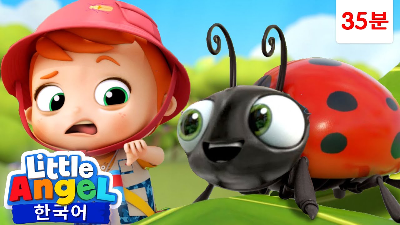 벌레는 🐞 우리의 친구예요 외 | 35분 연속듣기 | 모양 놀이 🟩 | 스스로 먹어요 🍽️ | 잘 준비 🌙 | 리틀엔젤 인기동요 | Little Angel