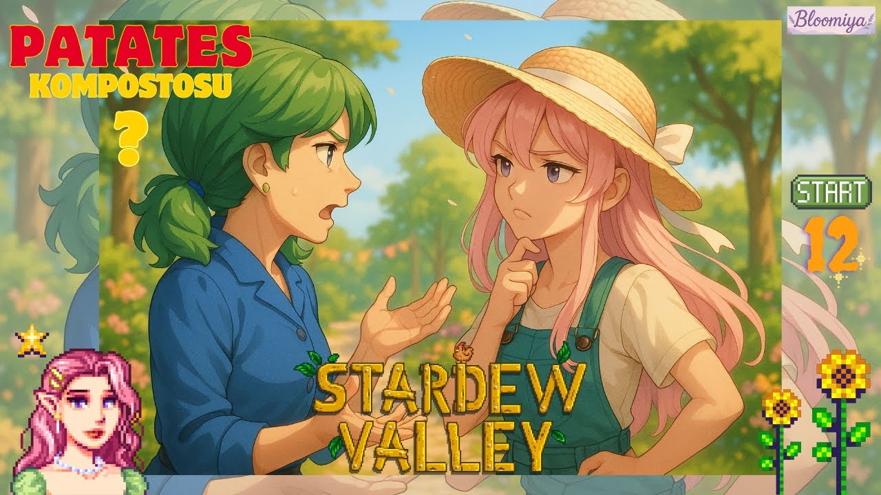 Patates Kompostosu 🌿 Stardew Valley-Sebastian Tehlikeli Mi? | Bloomiya #12