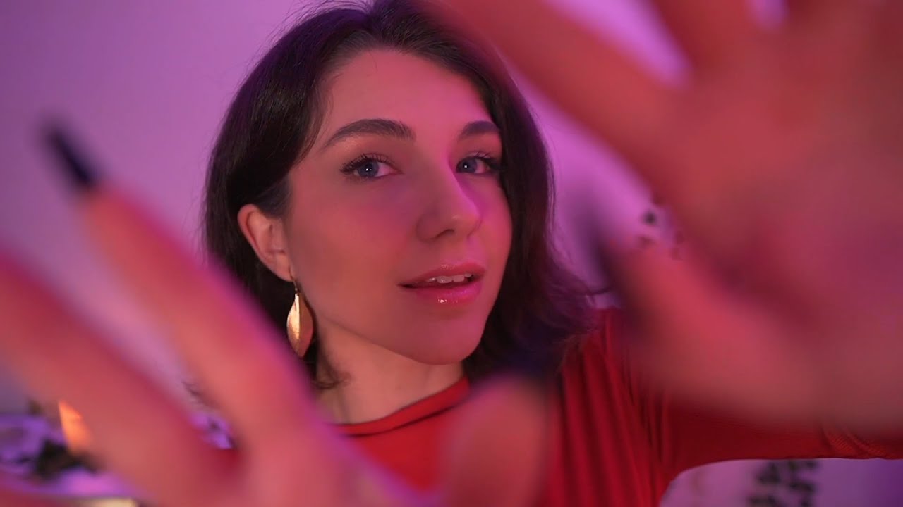 ASMR | Tocando TU CARITA con uñas largas (lens tapping, mouth sounds, hand movements) *No Talking*