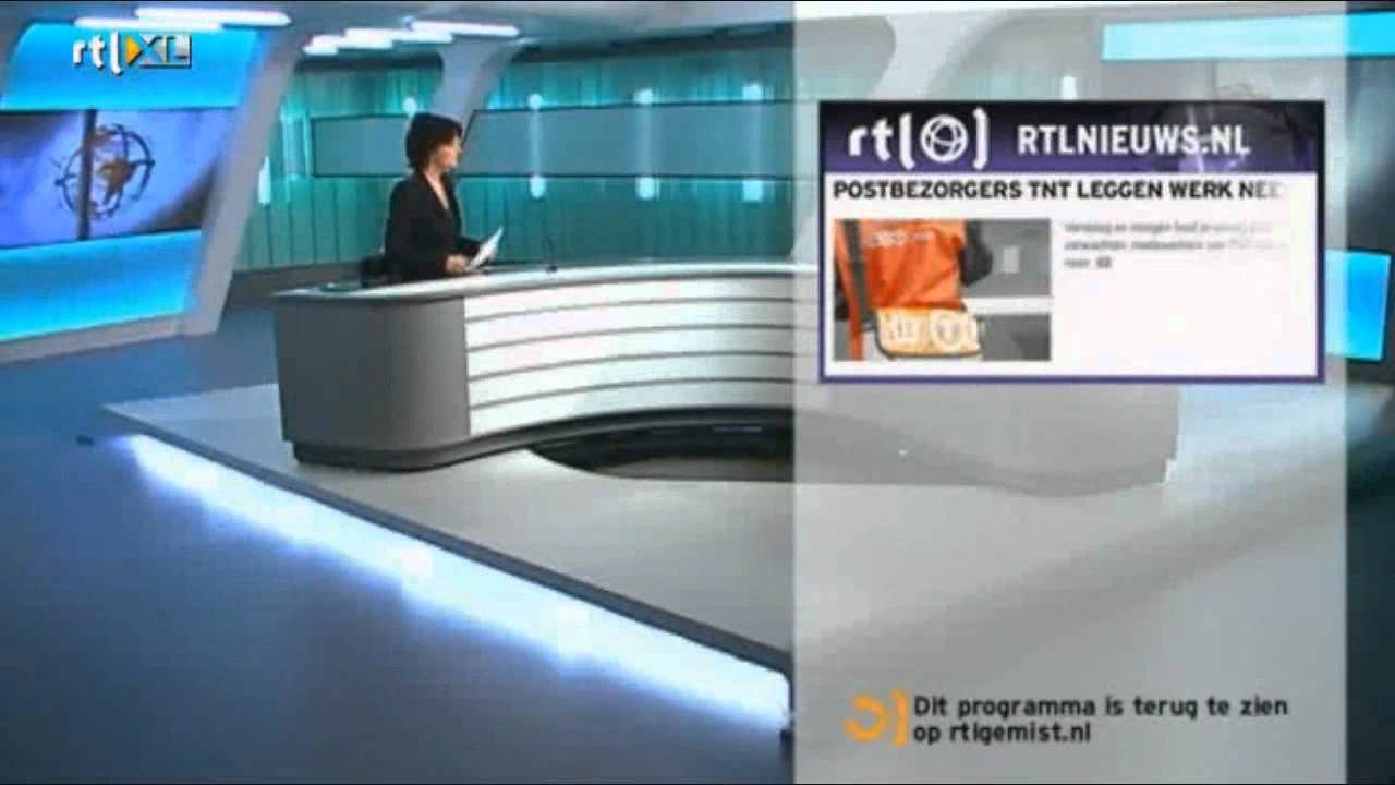 Lichten vallen uit in de studio bij RTL Nieuws