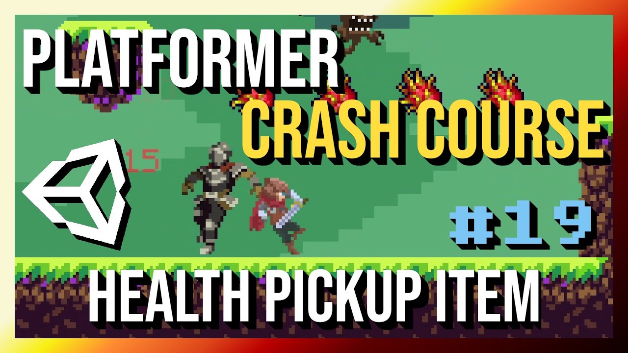 Make a Healing Pickup Item - 2D Platformer Crash Course in Unity 2022 (Part 19)