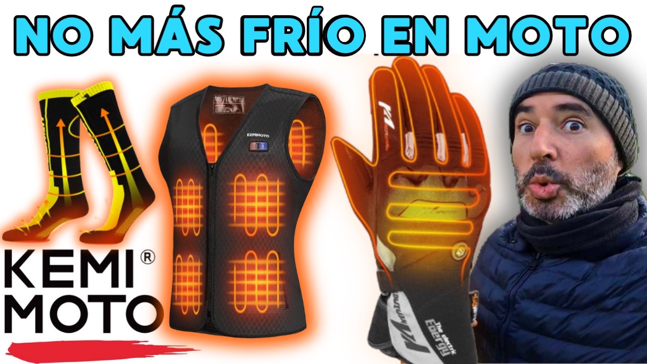 🔥Ropa de Moto Calefactable Aliexpress| Review Guantes, Chaleco y Calcetines 2025