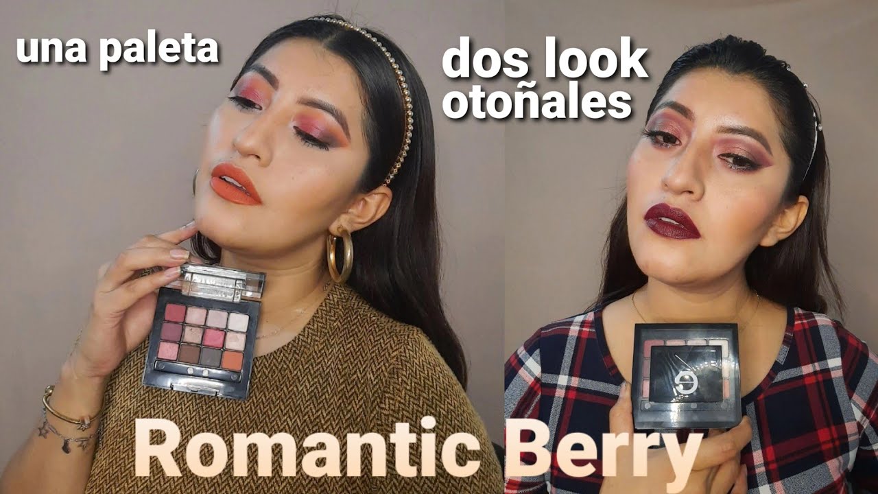 dos look otoñales con la paleta Romantic berry
