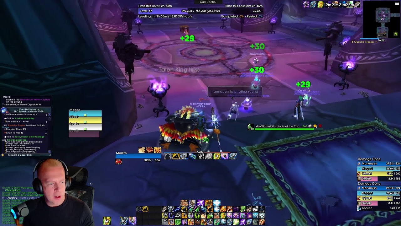 We are BACK! | HITTING 70 Tommorow SURELY! | Tbc Anniversary | PEAK SHAMAN Gameplay! |