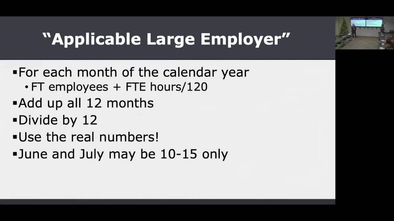 Applicable Large Employer 
