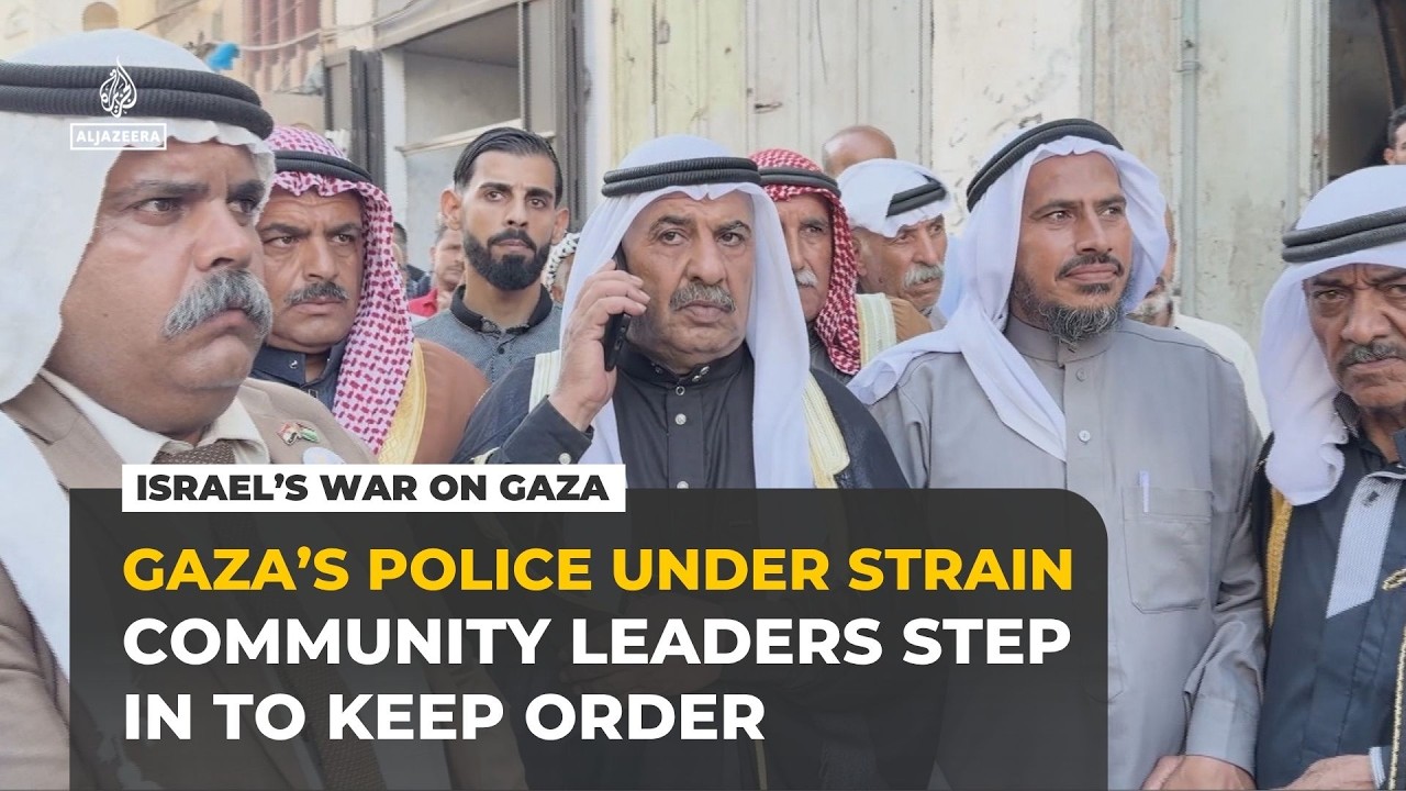 Israel&rsquo;s war on Gaza decimates police force as community leaders fill security vacuum