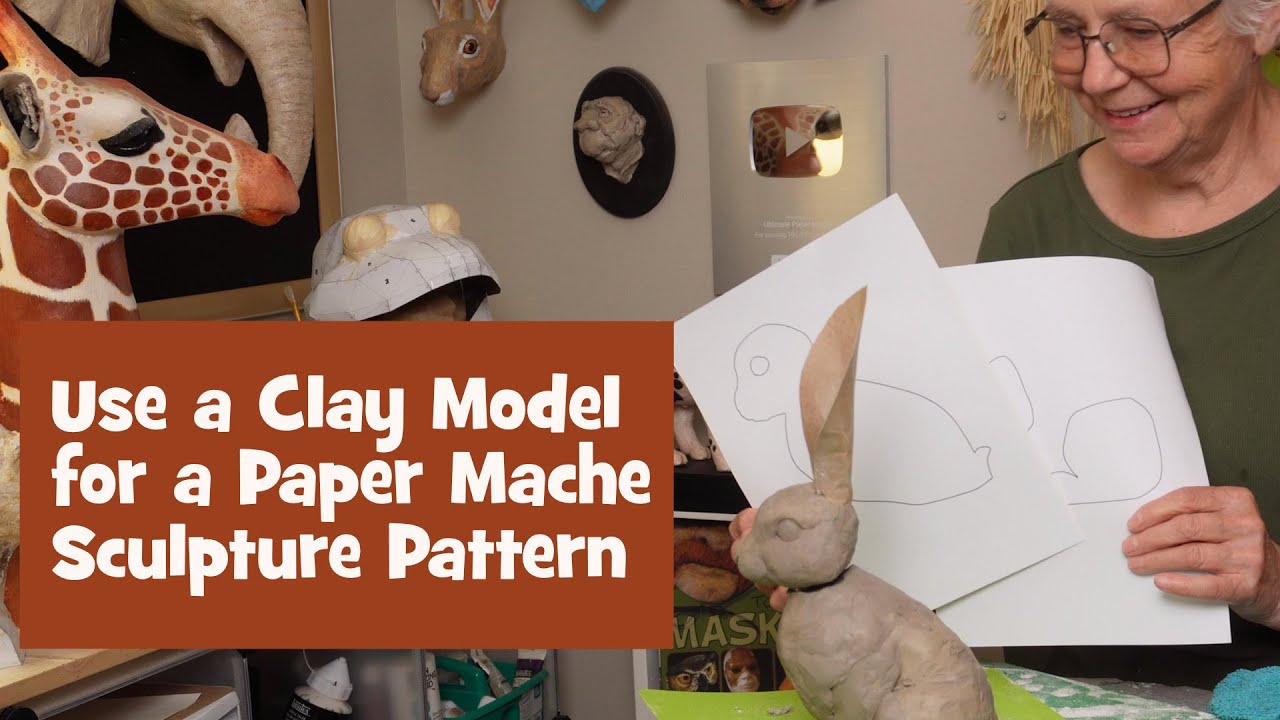 Use a Clay Model for a Paper Mache Sculpture Pattern