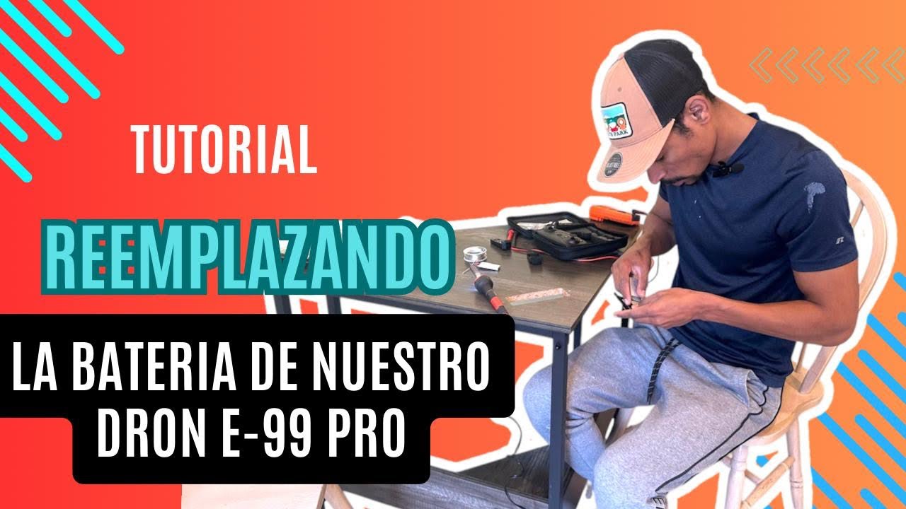 Aumenta  cambia y modifica la batería 🔋 por una con más carga del dron E-88 pro
