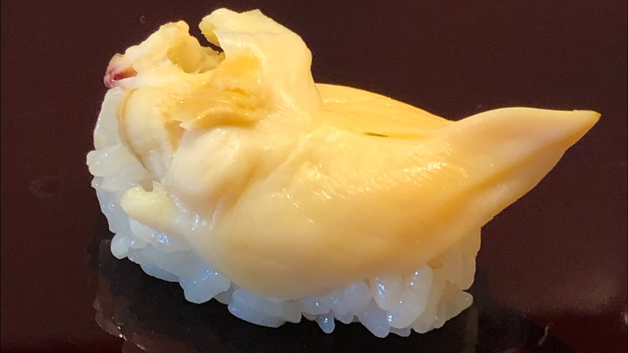 青柳（アオヤギ）のさばき方・バカガイの仕込み方・小柱・築地すしOmakase・元寿司学校講師が教える・How To Make Trough shell Sushi