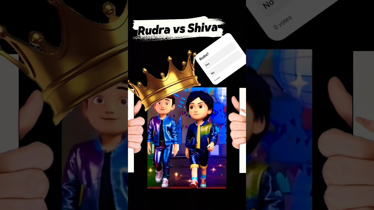 Rudra vs Shiva 🔥 The Ultimate Battle of Power & Friendship Who Will Win? 🤜🤛 #rudra #edit #cartoon