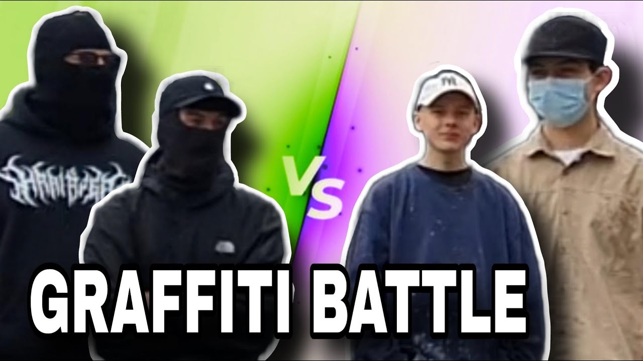 WER GEWINNT? Komm 2 VS 2 | 10. GRAFFITI BATTLE