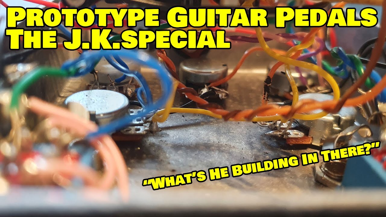 Custom Prototype Handmade Distortion Tremolo Pedal. Jon Koh Special.
