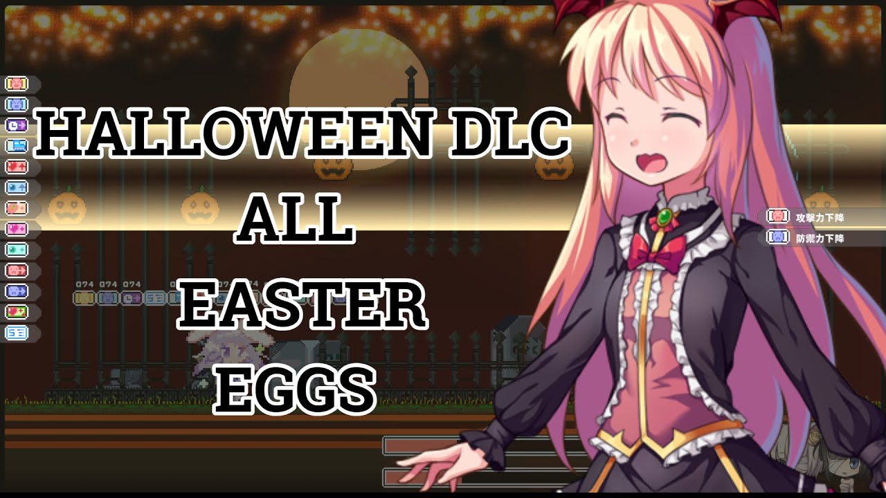 [Rabi-Ribi] All the Easter Eggs in Hallow's Graveyard (Cicini's Halloween DLC)