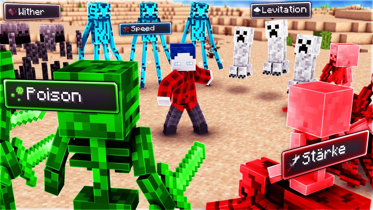 MONSTER GEBEN JEDEN MINECRAFT EFFEKT (FÜR IMMER)