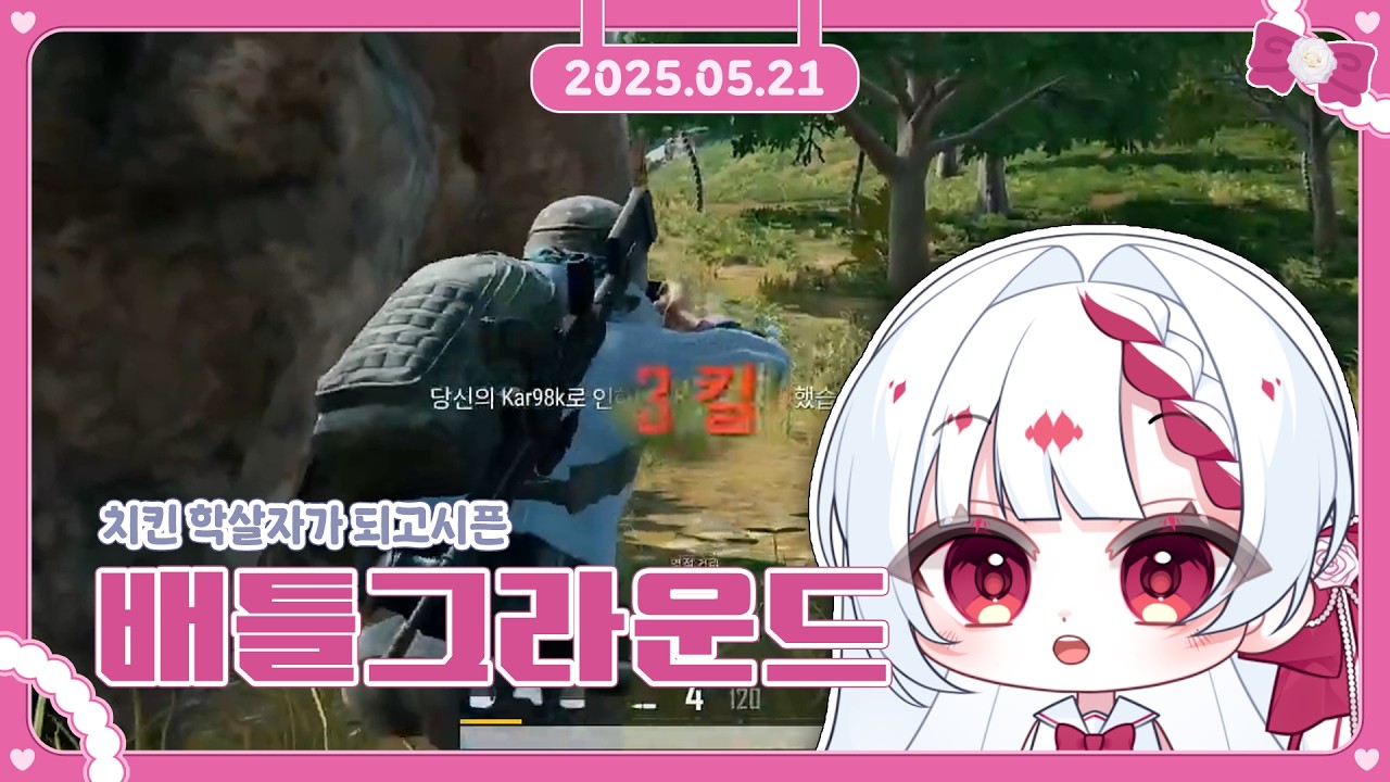 [ 2025/05/21 ] 오늘두 치킨을 향해 ! 배틀그라운드 다시보기