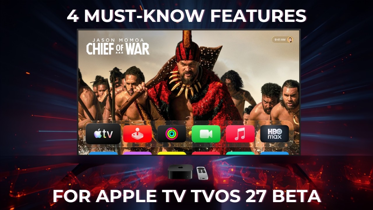 4 Key Features for Apple TV 4K tvOS 27 Public Beta | Apple Music, Podcasts, Text Size, & More!