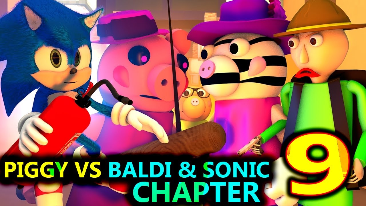 НОВЫЙ ЧЕЛЛЕНДЖ АНИМАЦИИ PIGGY X SONIC & BALDI ROBLOX! Глава 9 (официальная) Minecraft Horror Game