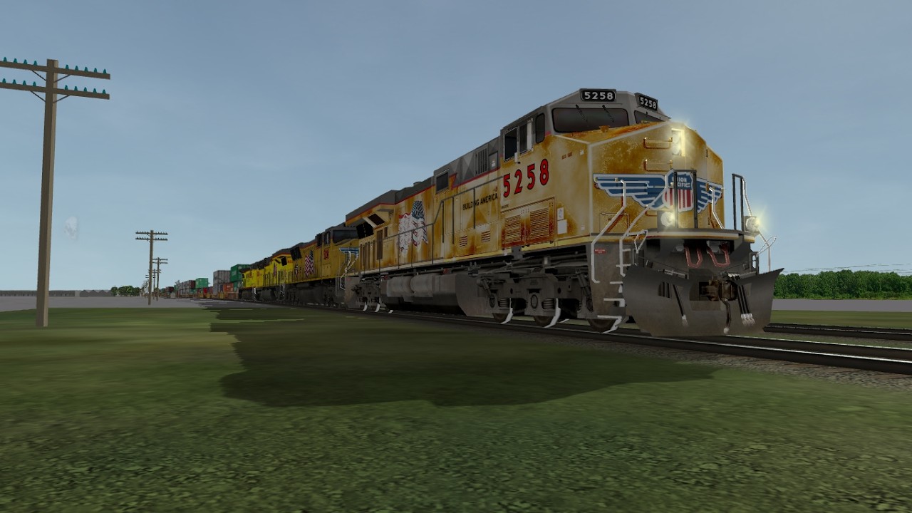 ORTS: High Speed UP C45ACCTE #5250 WB IG2LA-04 At Clinton, IA