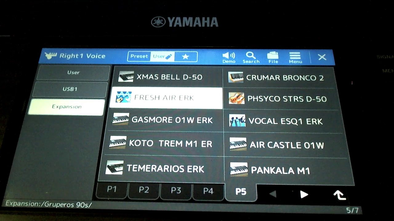 samples gruperos yamaha