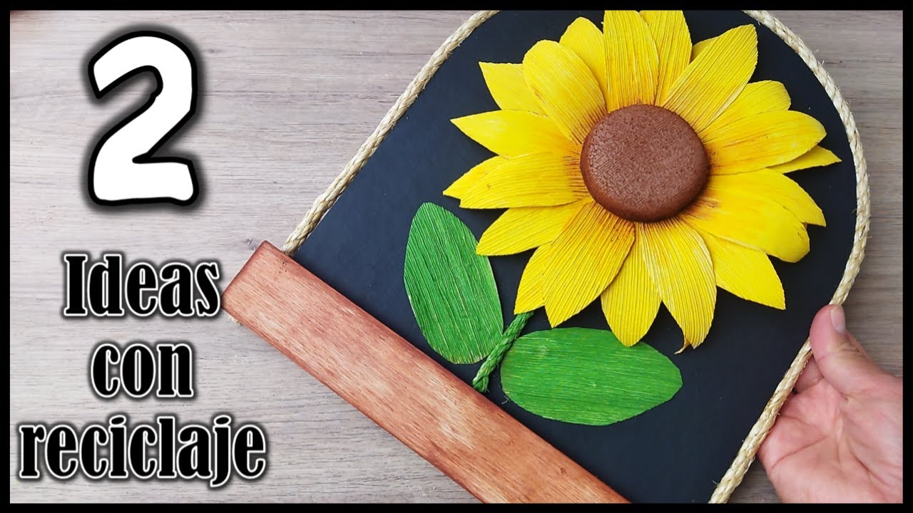 2 LINDOS ADORNOS PARA EL HOGAR CON RECICLAJE - Manualidades utiles - Crafts for the home