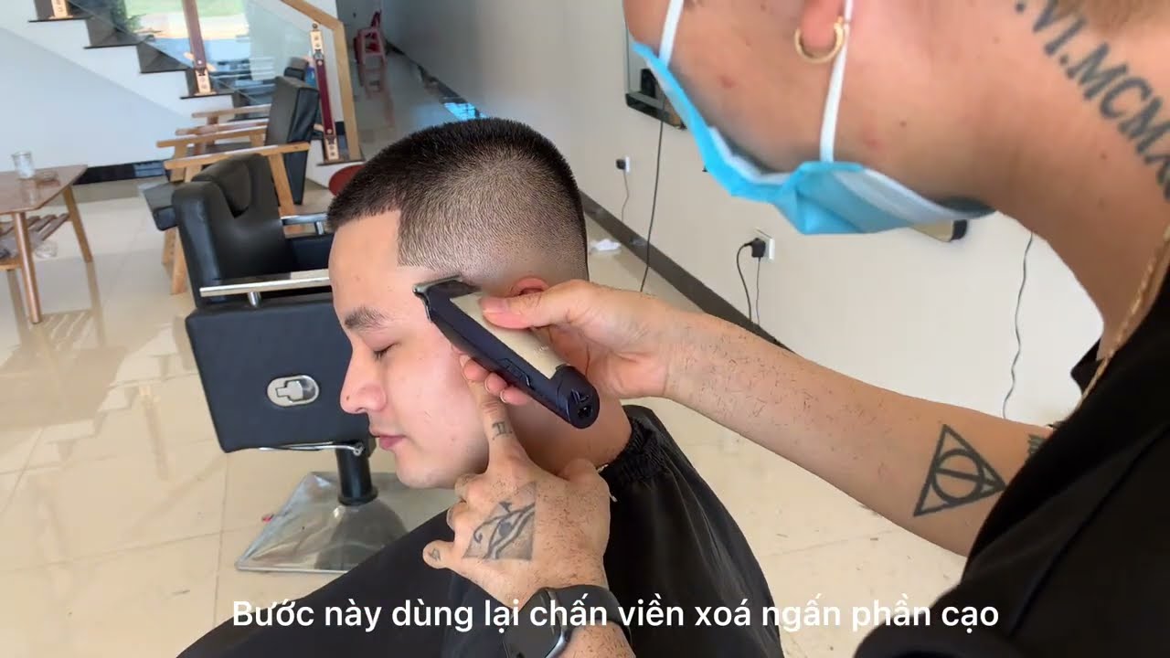 Hướng dẫn cắt kiểu Fade Buzzcuts ( Chi tiết )Tịch Huy Barbershop