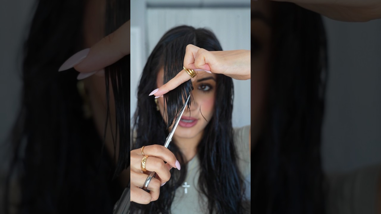 Curtain Bang Tutorial🔥 #hairstyleinspo #hairstyle #hairtok #haircuttingstyle #fypシ゚viral