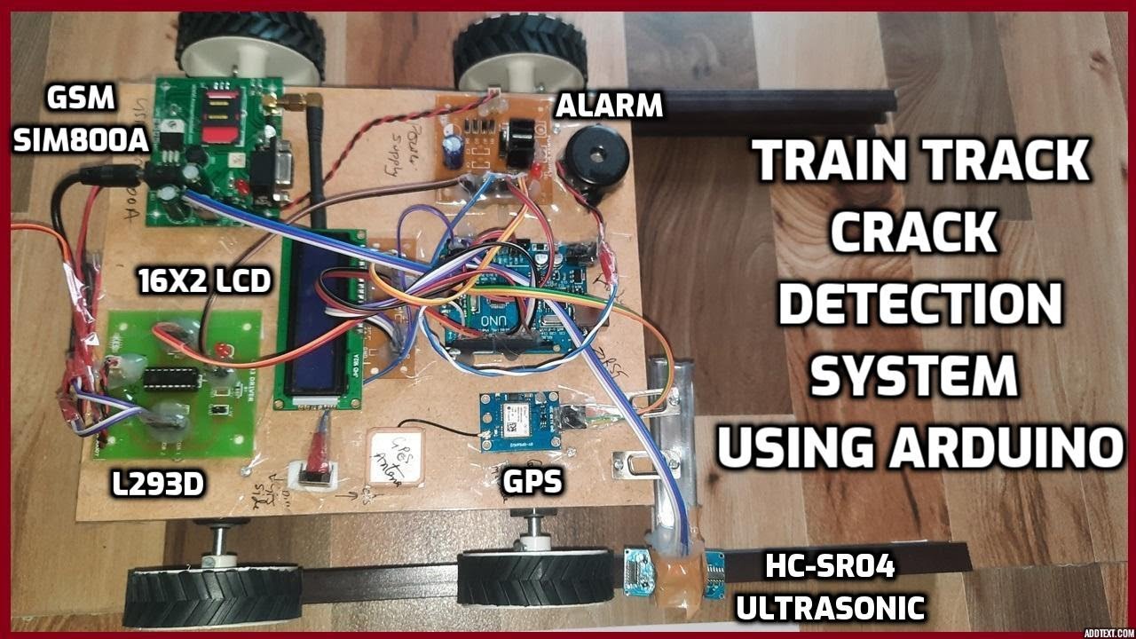 Система обнаружения трещин на железнодорожных путях с использованием Arduino