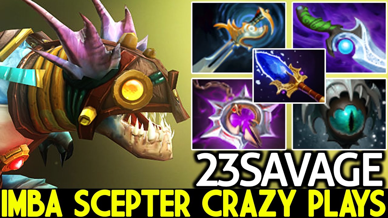 23SAVAGE [Slark] Imba Scepter Crazy Plays Top Pro Carry Dota 2