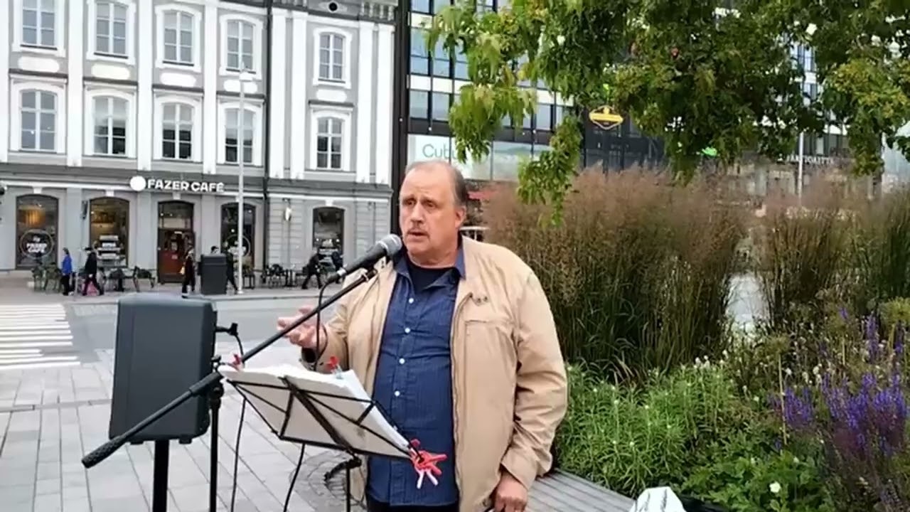 Turun kauppatorilla Juhani Rajala 07.07.2025