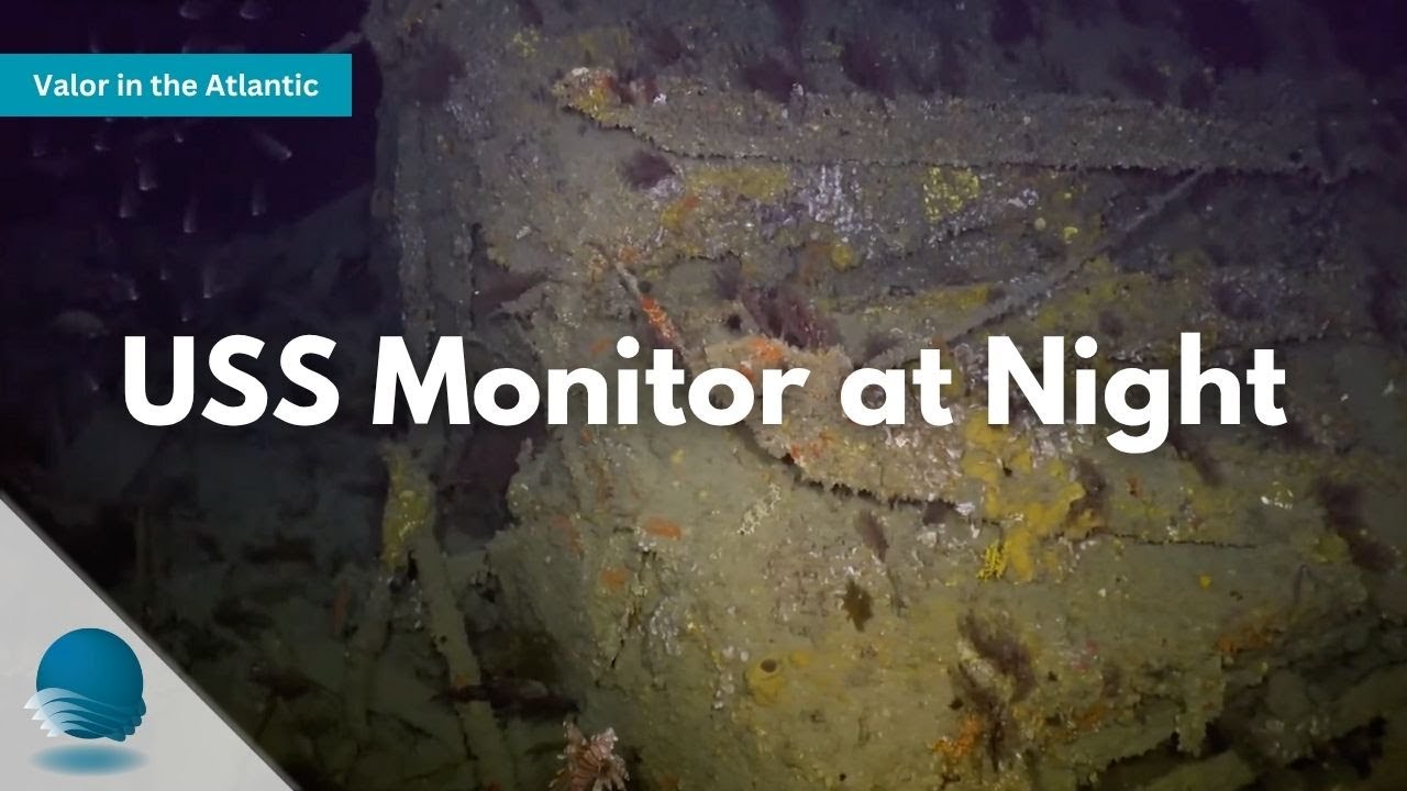 Valor in the Atlantic: USS Monitor at Night