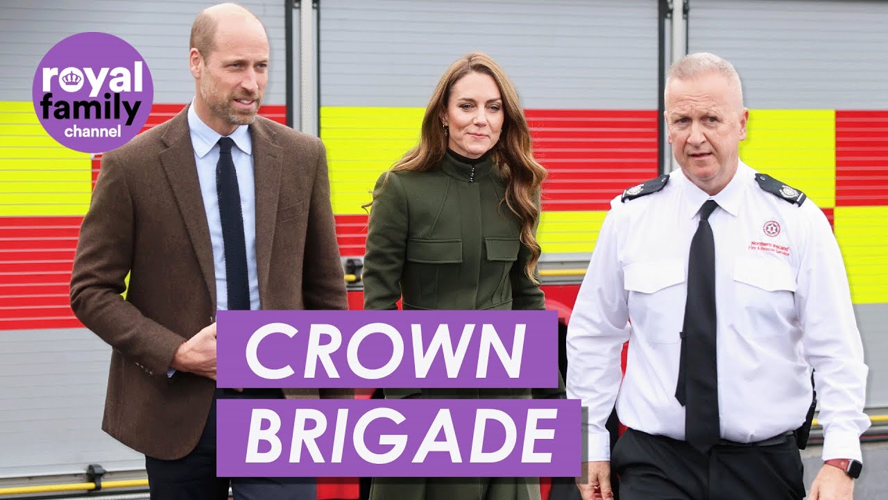 Prince William and Princess Kate Meet Trainee Firefighters in Northern Ireland