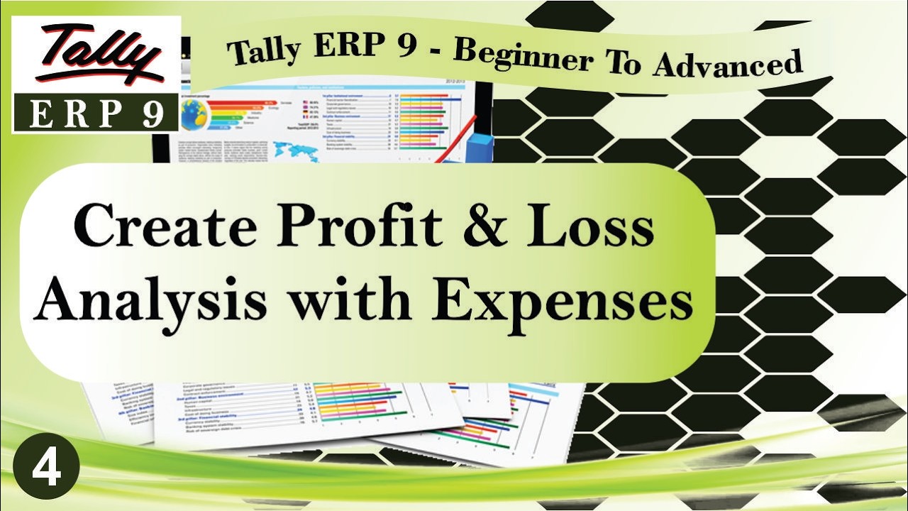 Create Profit & Loss Analysis With Expenses | Tally ERP 9