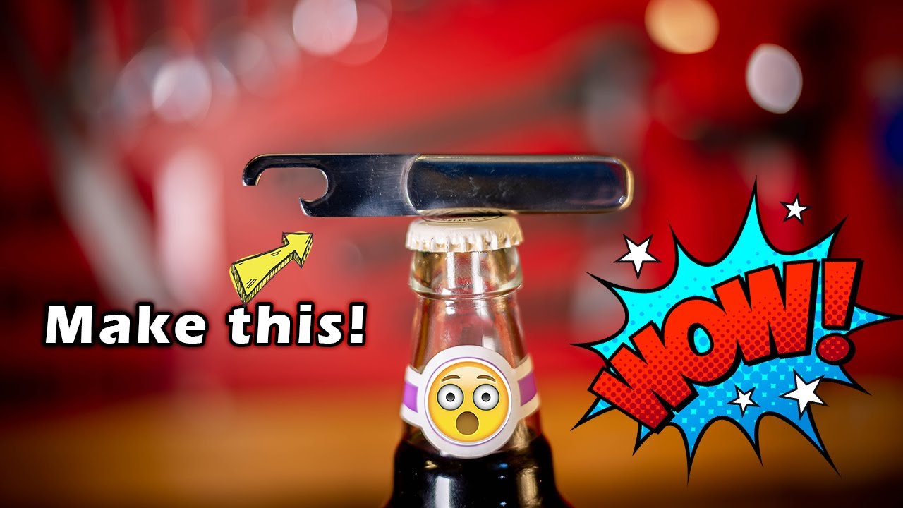 Satisfying ASMR- ENGINEERING PROJECT - Classic Metalworking idea (Bottle Opener)