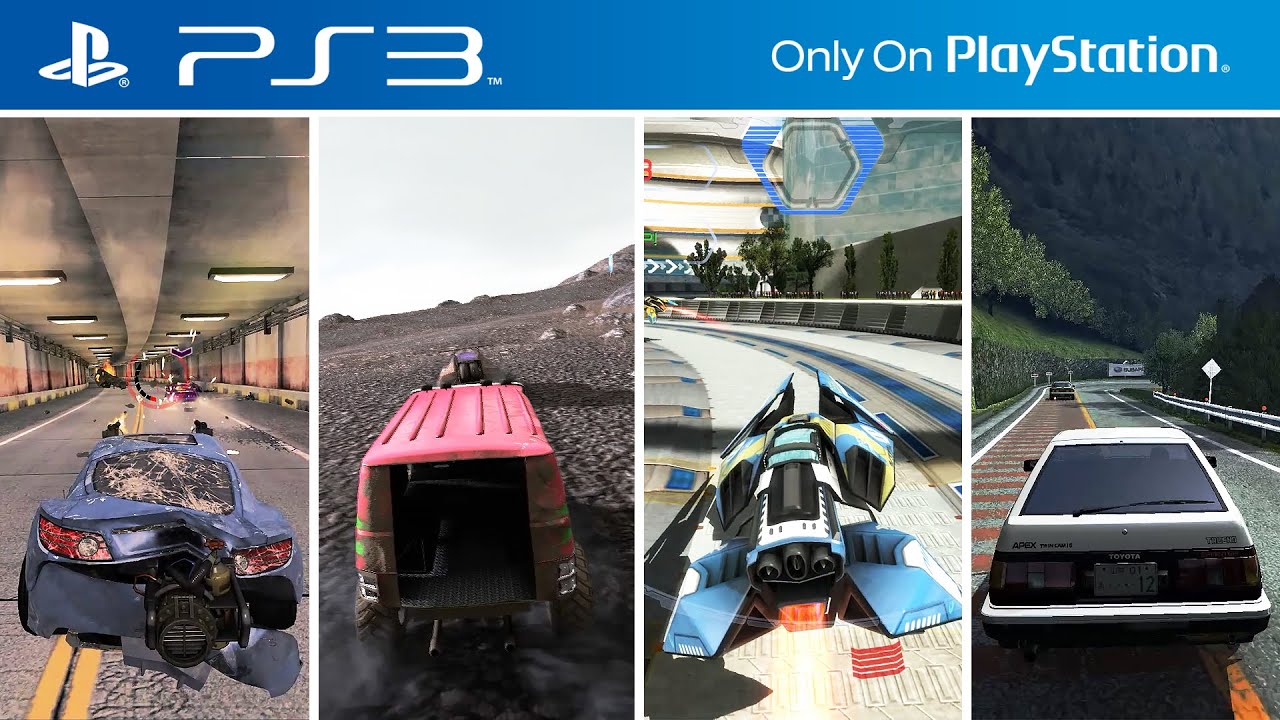 Playing Almost EVERY PS3 Exclusive Racing Game @JEF1